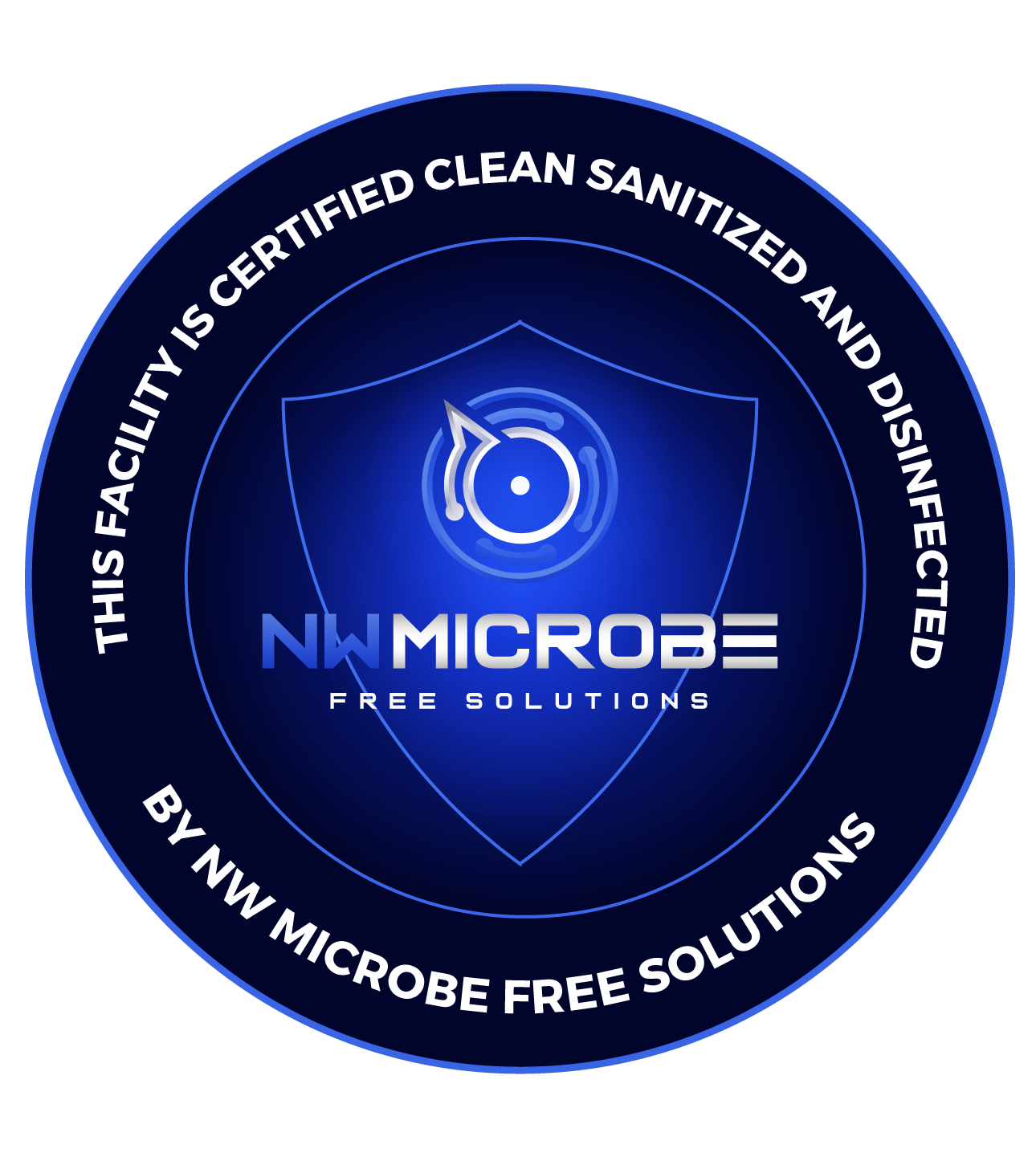 Sanitized and Disinfected seal